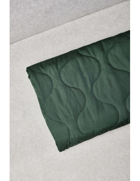 Tessuto trapuntato idrorepellente Wave - Verde bottiglia