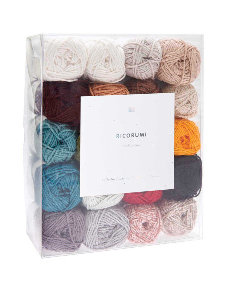 Set di 20 gomitoli di cotone Ricorumi - Mondo degli gnomi