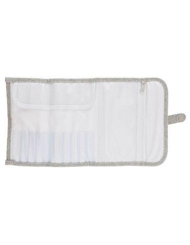Astuccio per uncinetti Tulip - Argento glitterato
