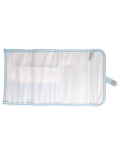 Astuccio per uncinetti Tulip - Azzurro a righe