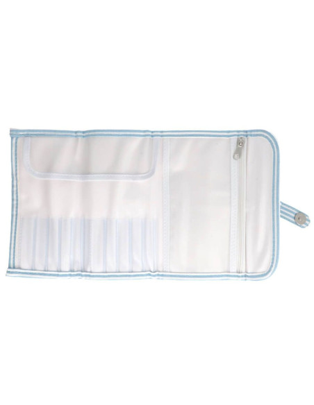 Astuccio per uncinetti Tulip - Azzurro a righe