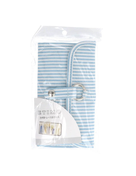 Astuccio per uncinetti Tulip - Azzurro a righe