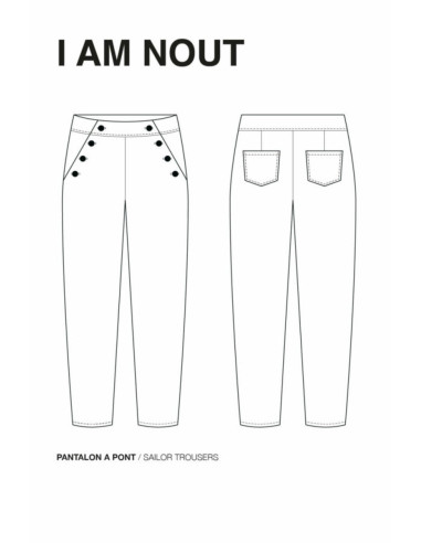 Modello di pantaloni Nout - I am patterns