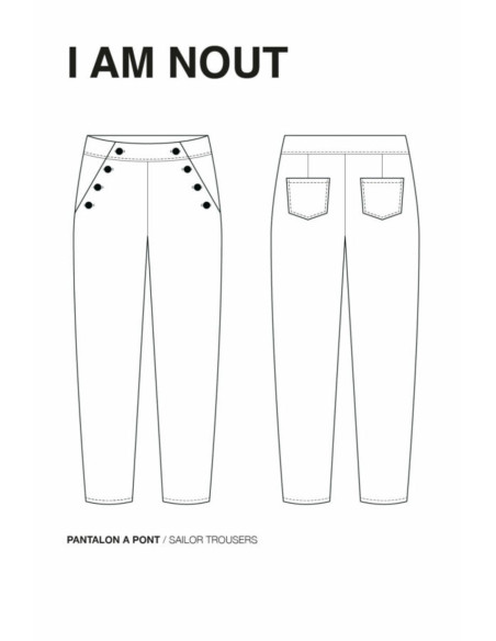 Modello di pantaloni Nout - I am patterns