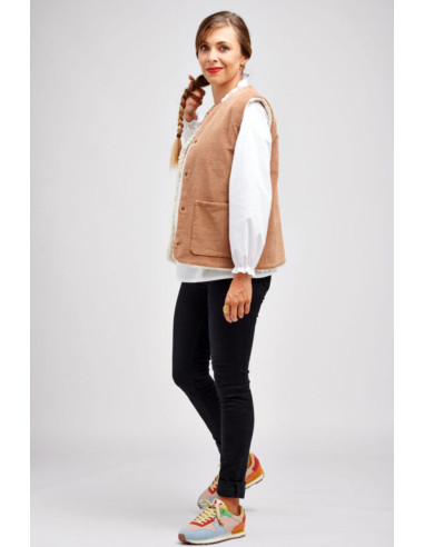Modello di gilet senza maniche Hathor - I am patterns