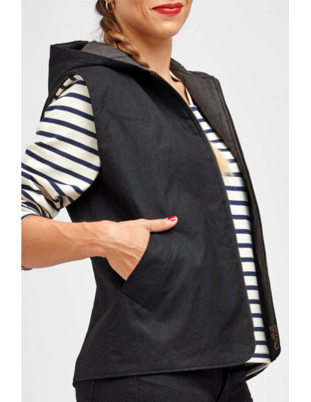 Modello di gilet senza maniche Hathor - I am patterns