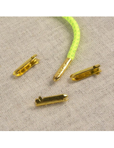 Punte in metallo per cordoni e lacci - Oro