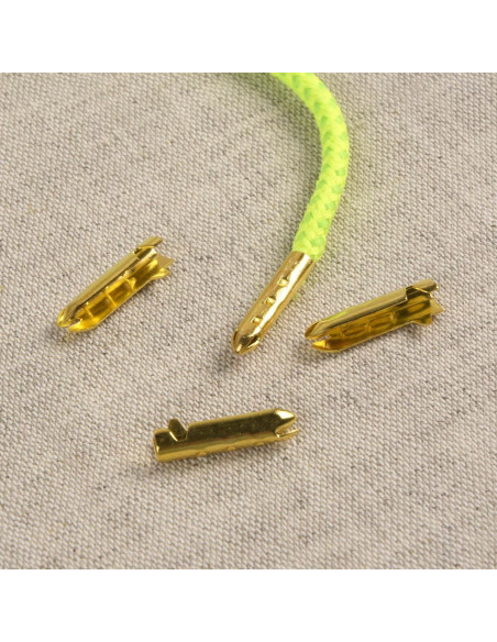 Punte in metallo per cordoni e lacci - Oro