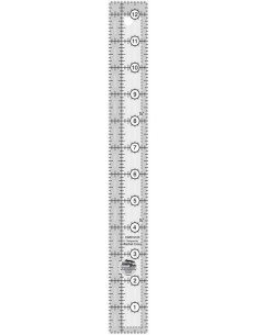 Righello rettangolare per quilting 1.5" x 12.5" Creative Grids