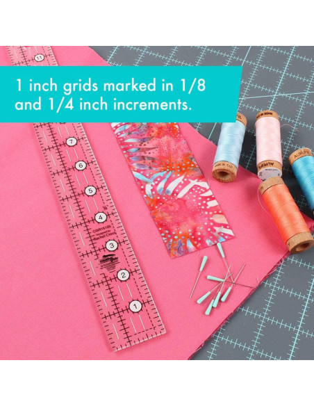 Righello rettangolare per quilting 1.5" x 12.5" Creative Grids