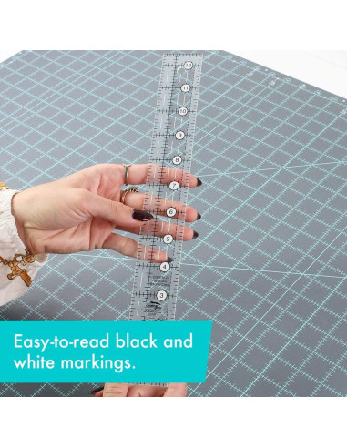 Righello rettangolare per quilting 1.5" x 12.5" Creative Grids