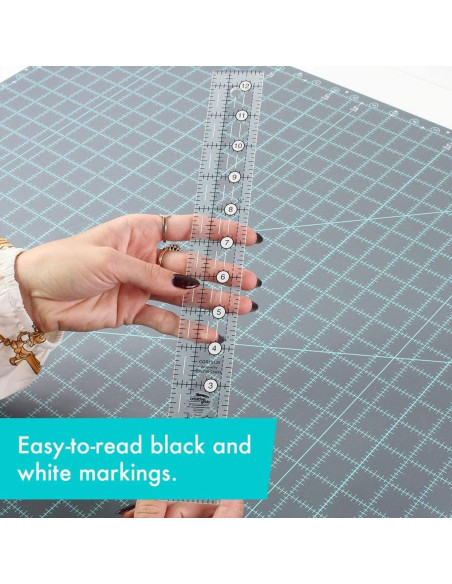 Righello rettangolare per quilting 1.5" x 12.5" Creative Grids