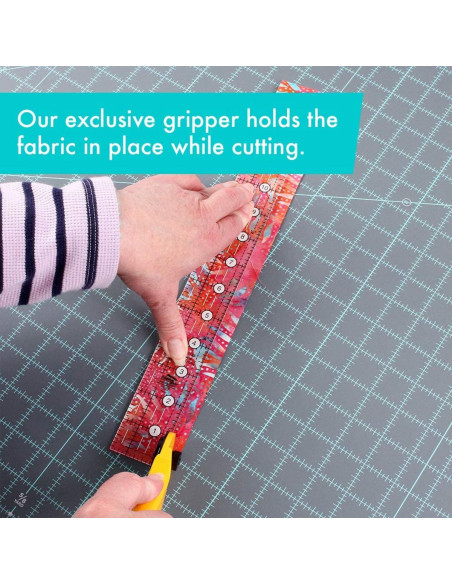 Righello rettangolare per quilting 1.5" x 12.5" Creative Grids