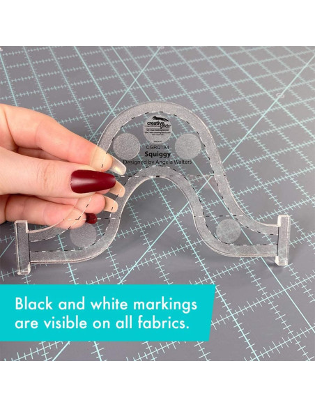 Righello Squiggy Machine Quilting Tool Creative Grids