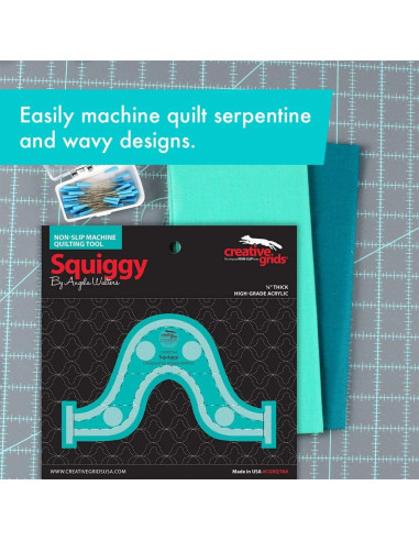 Righello Squiggy Machine Quilting Tool Creative Grids