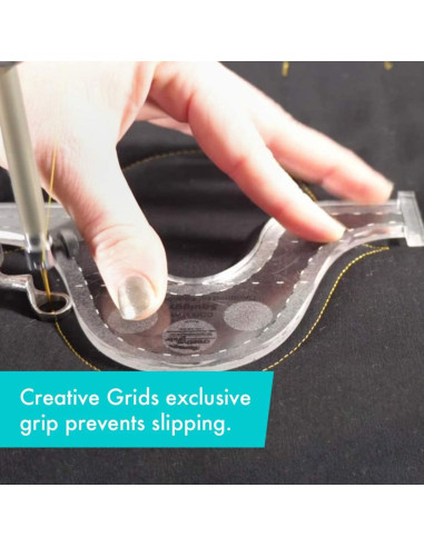 Righello Squiggy Machine Quilting Tool Creative Grids