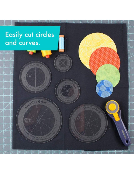 Set di 5 righelli cerchi Creative Grids