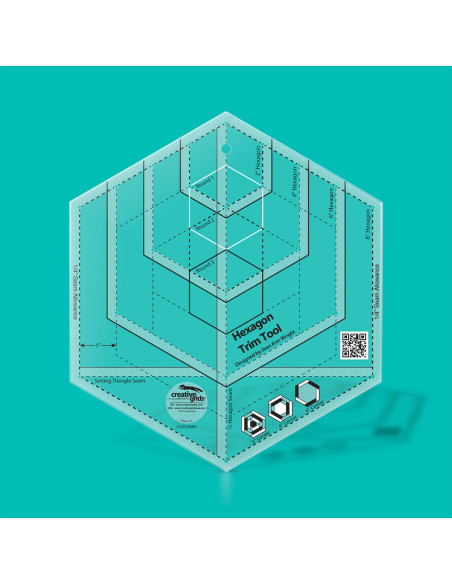 Regola esagonale Trim Tool Creative Grids