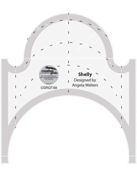Righello Shelly Machine Quilting Tool Creative Grids