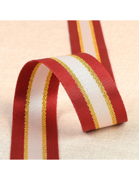 Tracolla in lurex - Rosso e oro