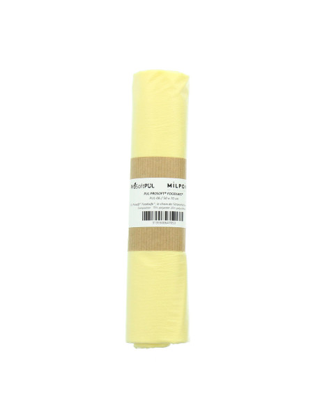Taglio di tessuto PUL impermeabile 50 x 70 cm - Giallo chiaro