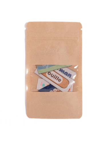 Set di 5 etichette tessute - Assortimento Friendly