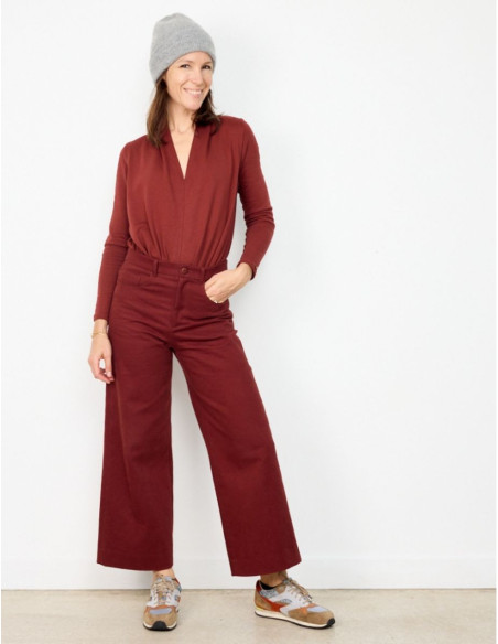 Modello di pantaloni larghi California - Atelier Scämmit