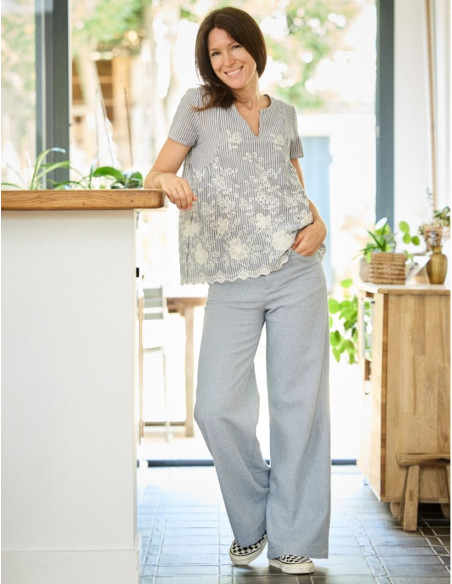 Modello di pantaloni larghi California - Atelier Scämmit