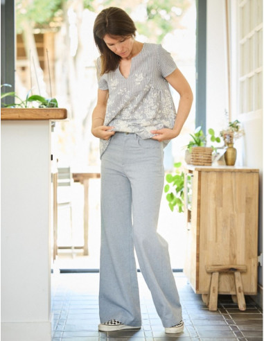 Modello di pantaloni larghi California - Atelier Scämmit