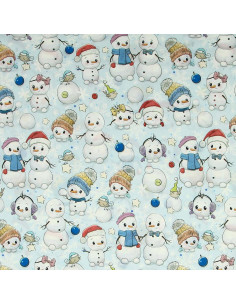 Tessuto cotone premium - Pupazzo di neve 2