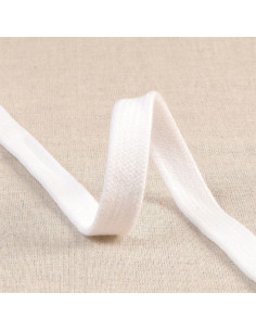 Cordone intrecciato piatto per felpa - Bianco