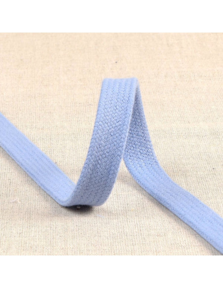 Cordone intrecciato piatto per felpa - Blu lavanda