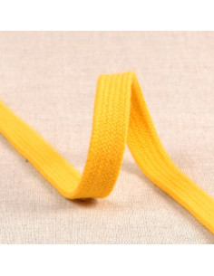 Cordone intrecciato piatto per felpa - Giallo oro