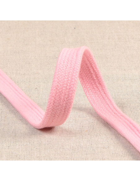 Cordone intrecciato piatto per felpa - Rosa