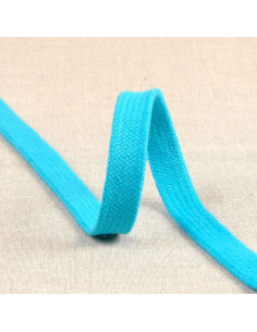 Cordone intrecciato piatto per felpa - Blu glaciale