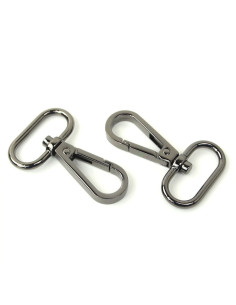 Set di 2 moschettoni in metallo - Canone da fucile 25 mm