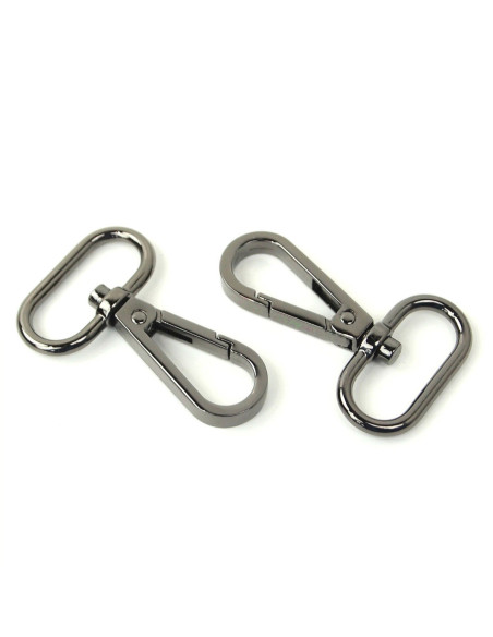 Set di 2 moschettoni in metallo - Canone da fucile 25 mm