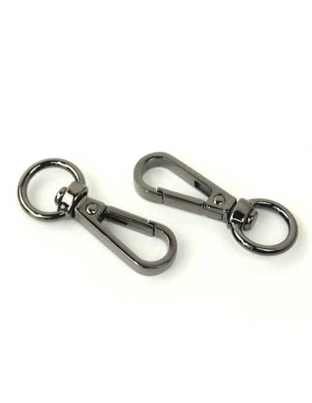 Set di 2 moschettoni in metallo - Canne di fucile 12,7 mm