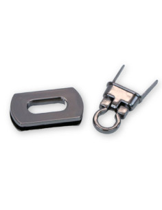 Chiusura a scatto rettangolare arrotondata - Canne di fucile 31 x 17 mm