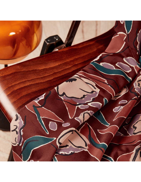 Tessuto viscosa Peony Rust - Atelier Brunette