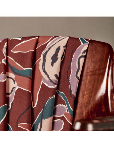 Tessuto viscosa Peony Rust - Atelier Brunette