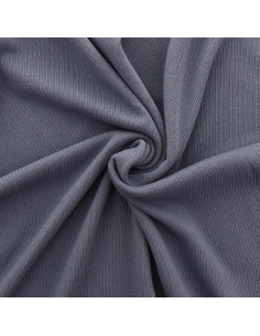 Tessuto a maglia jersey dritto - Grigio blu