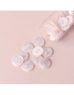 Pulsante Sparkle 2 fori - Bianco sporco 2