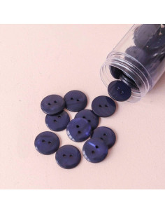 Bottone Sparkle 2 fori - Blu marino 2