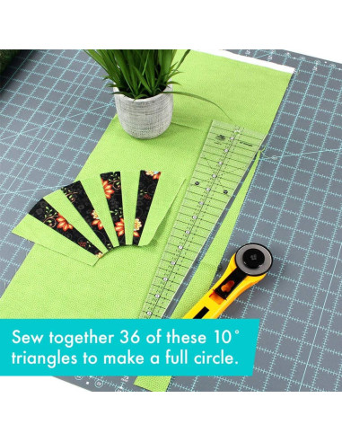 Righello triangolare 10° Creative Grids
