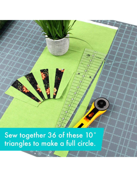 Righello triangolare 10° Creative Grids