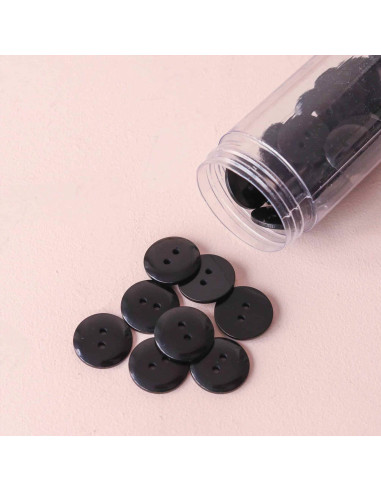 Pulsante Sparkle 2 fori - Nero