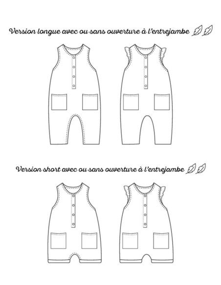 Modello di tuta Pinson - Marmaï Patterns