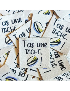 Set di 6 etichette tessute - Hai una macchia Pistacchio