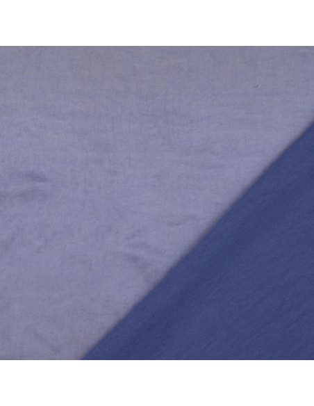 Tessuto satin deluxe effetto seta - Blu jeans